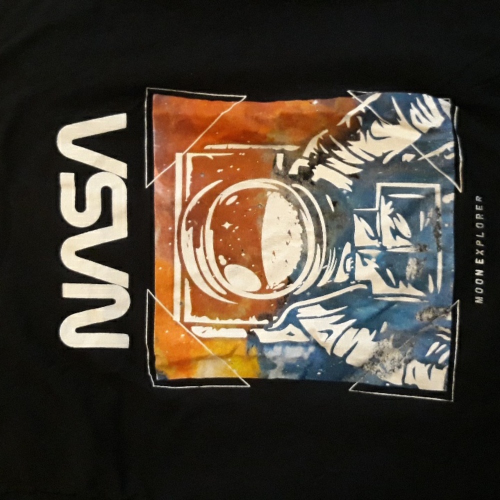 NASA Astronaut Graphic Tee‎ Black 2XL Space Shirt Streetwear Unisex - Picture 5 of 6